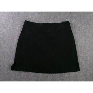 Rafaella  Skirt Women L Black Skort Lined Pencil Office Work Casual Sport
